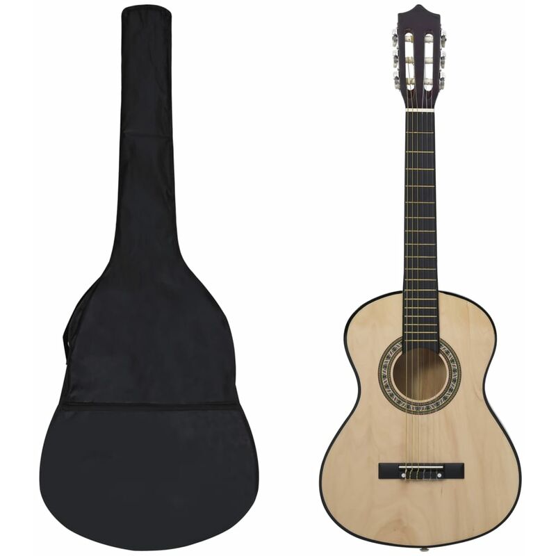 

vidaXL Set de guitarra clásica para niños principiantes 8 pzas 1/2 34'