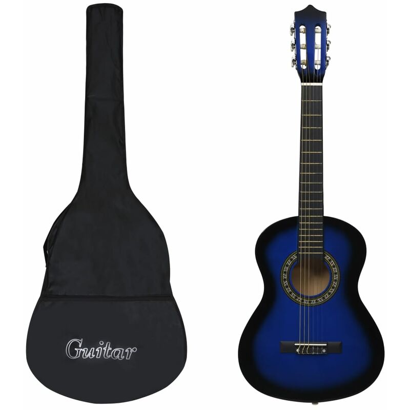 

Set de guitarra clásica para principiantes 8 pzas azul 1/2 34'