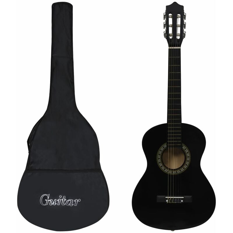 

Set de guitarra clásica para principiantes 8 pzas negro 1/2 34'