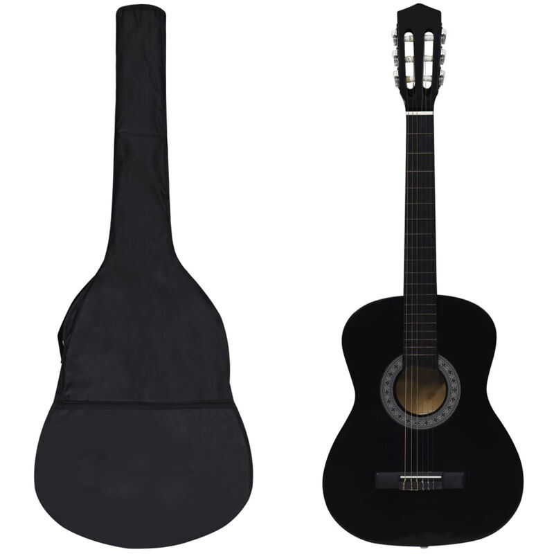 

Set de guitarra clasica para principiantes 8 pzas negro 3/4 36'