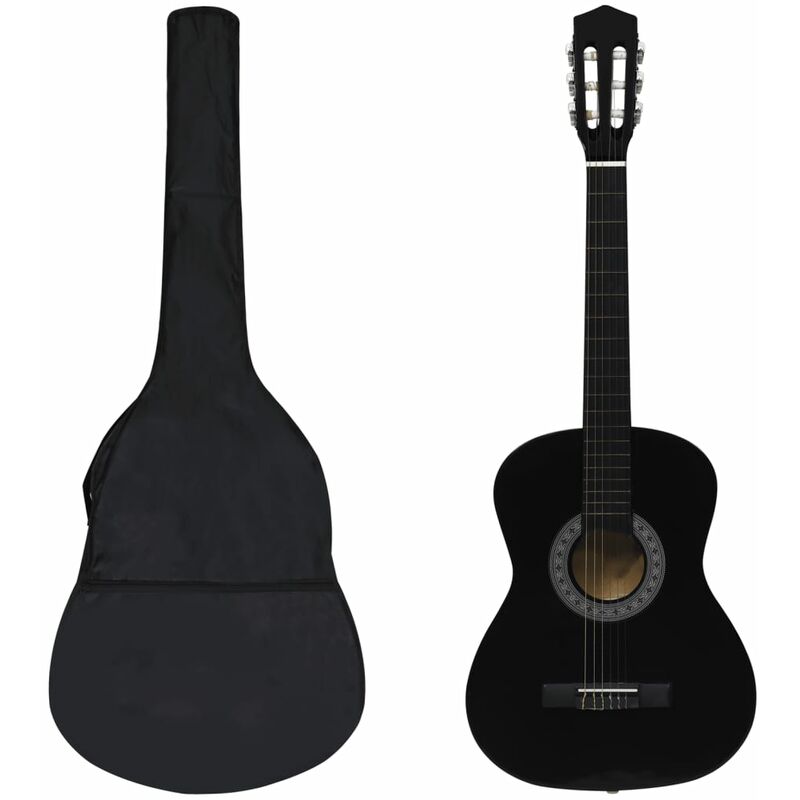 

Vidaxl - Set de guitarra clásica para principiantes 8 pzas negro 3/4 36'