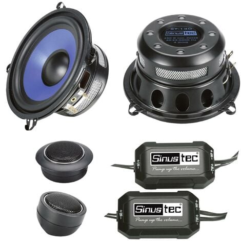Set de haut-parleurs 2 voies à encastrer 250 W Sinustec ST-130 Y45050