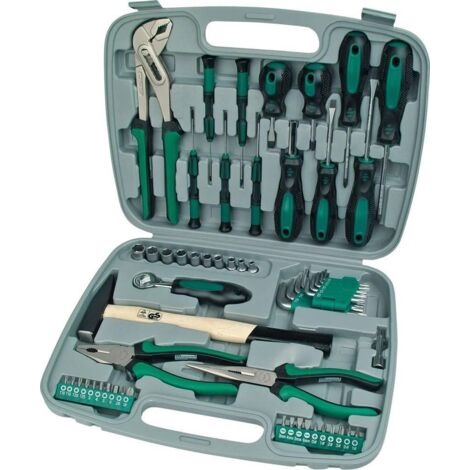Set de herramientas 57 piezas verde 29057 Brüder Mannesmann