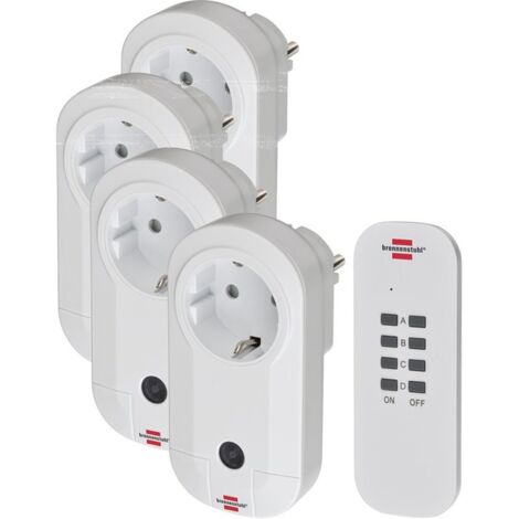 Set de interruptores control radio RC CE1 4001 4 piezas Brennenstuhl