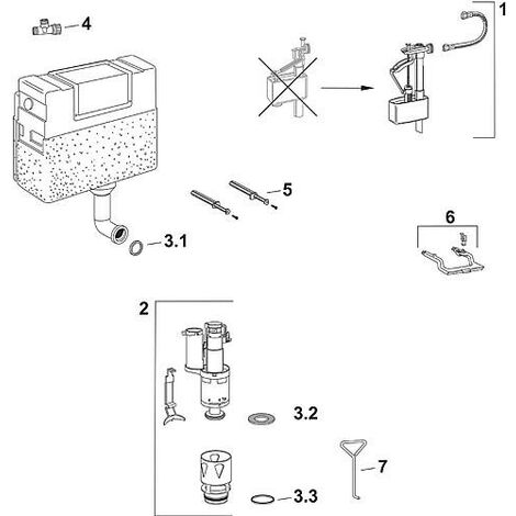 Set de joints COntenu : joint torique, support de vanne, joint à levres, et joint d'evacuation
