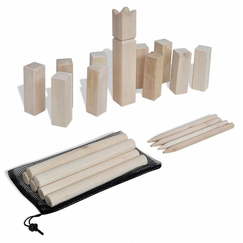 

Set de juego de cubos Kubb de madera