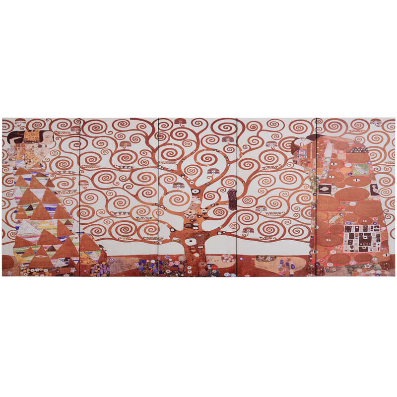 

vidaXL Set de lienzo para pared árbol amarillo 150x60 cm - Amarillo