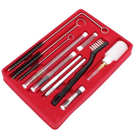 Set de limpieza para aerógrafo 22 piezas Pistola HVLP Gravedad Succión Lacar Limpiar Aerógraf