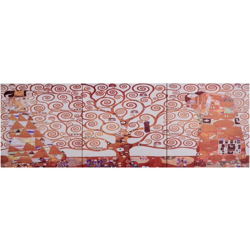 

vidaXL Set de lona para pared árbol amarillo 120x40 cm - Amarillo
