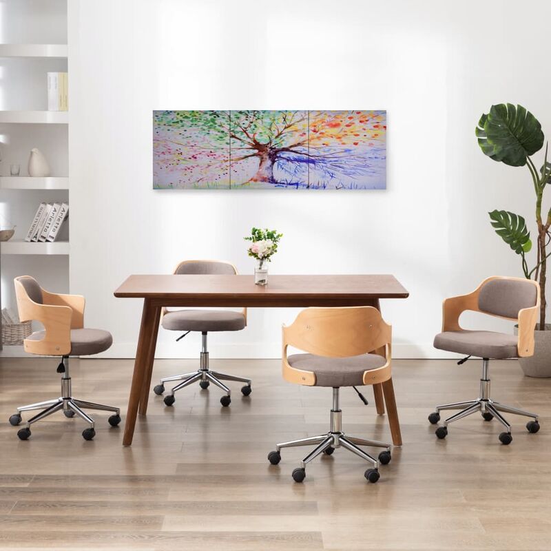

Set de lona para pared árbol de lluvia multicolor 120x40 cm