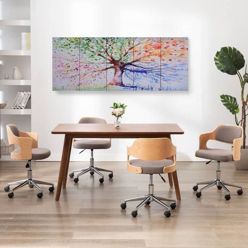 

Set de lona para pared árbol de lluvia multicolor 150x60 cm