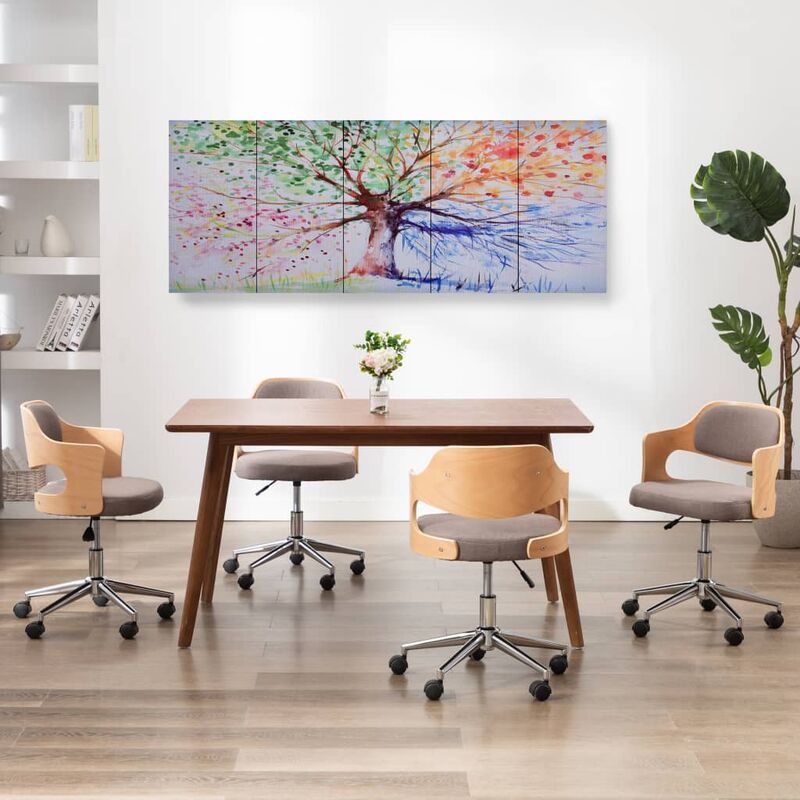 

Happyshopping - Set de lona para pared arbol de lluvia multicolor 200x80 cm