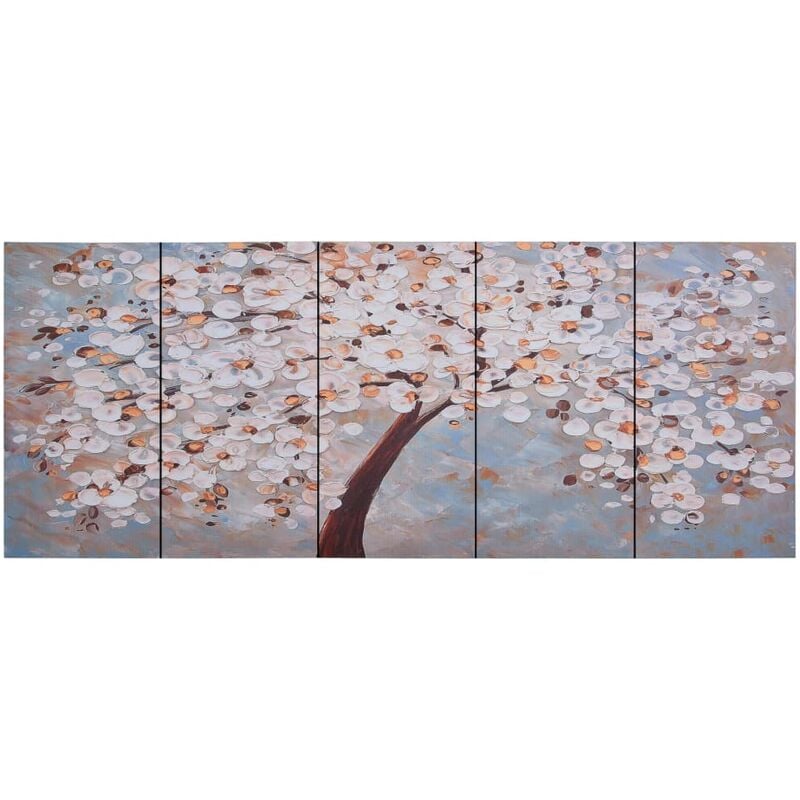 

vidaXL Set de lona para pared árbol en flor multicolor 150x60 cm - Multicolor