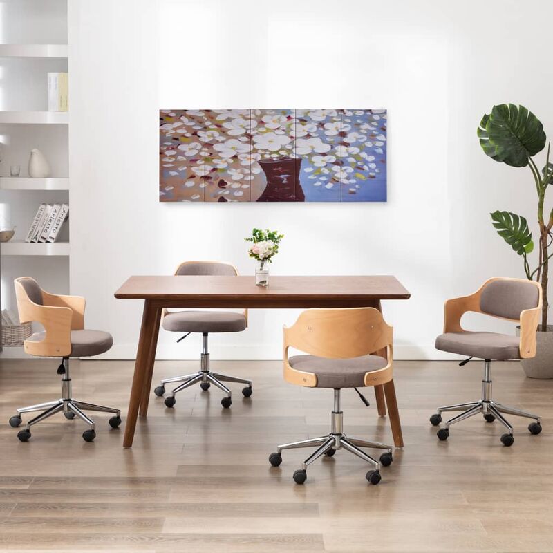 

Set de lona para pared flores en jarrón multicolor 150x60 cm