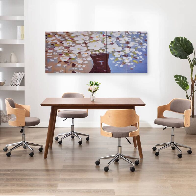

Set de lona para pared flores en jarrón multicolor 200x80 cm