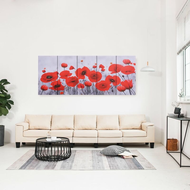 

Set de lona para pared flores multicolor 200x80 cm