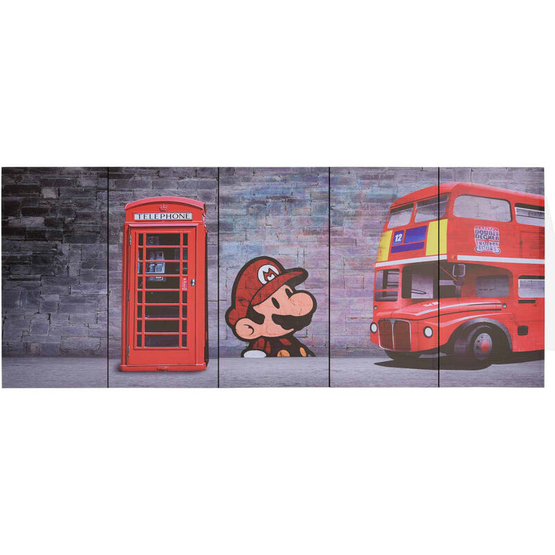 

vidaXL Set de lona para pared Londres multicolor 150x60 cm - Multicolor