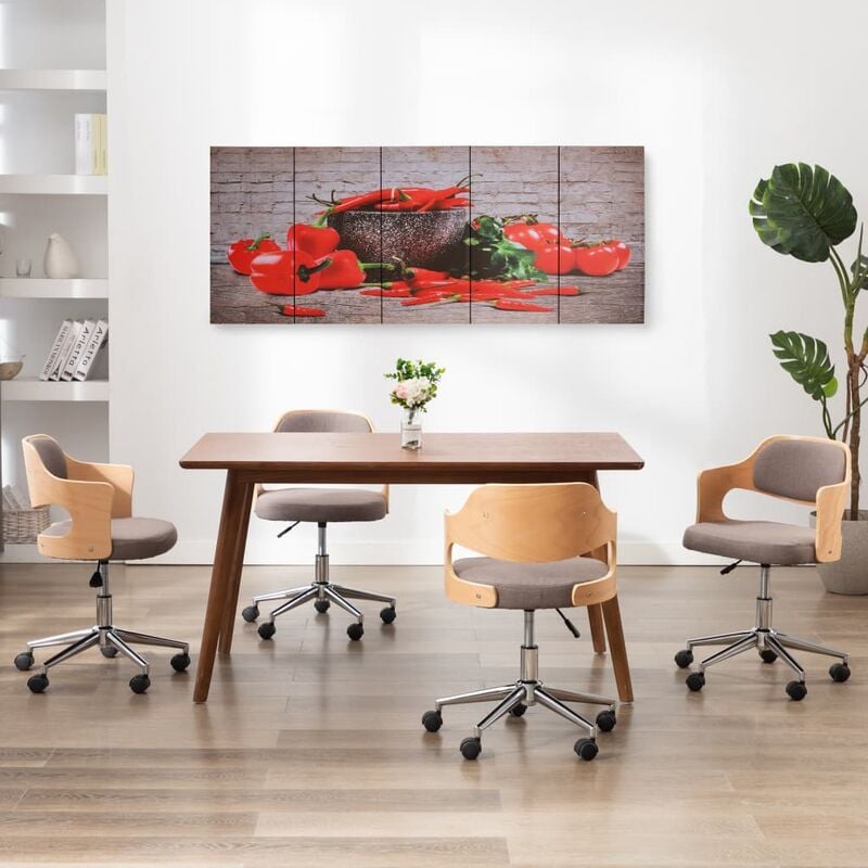 

Set de lona para pared pimientos multicolor 200x80 cm