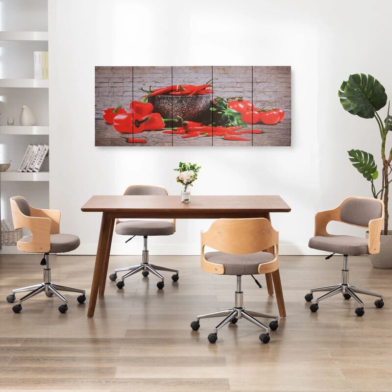 

Set de lona para pared pimientos multicolor 200x80 cm - Multicolor