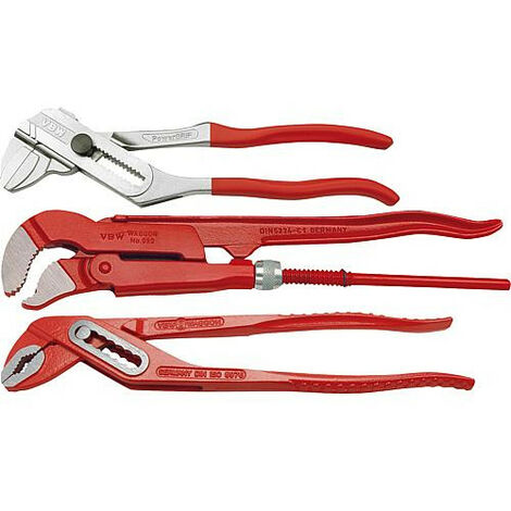 Set de machoires I, 3 pieces Pince clé, machoire S pince multiprise