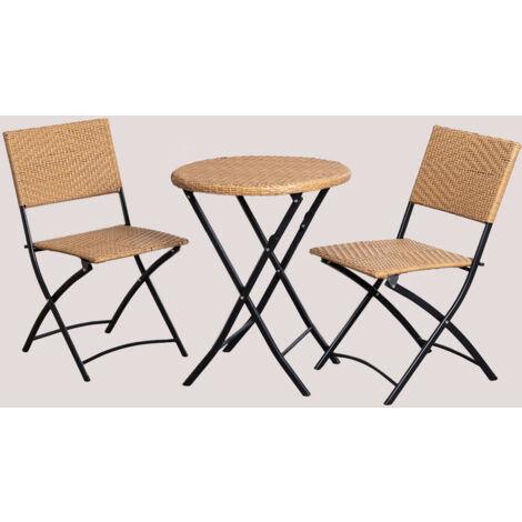 Conjunto Elisia barato de mesa redonda pequeña y 2 sillas