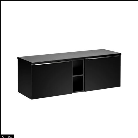 Set de meubles sous vasque - 140 cm - avec Plan - BOLD BLACK