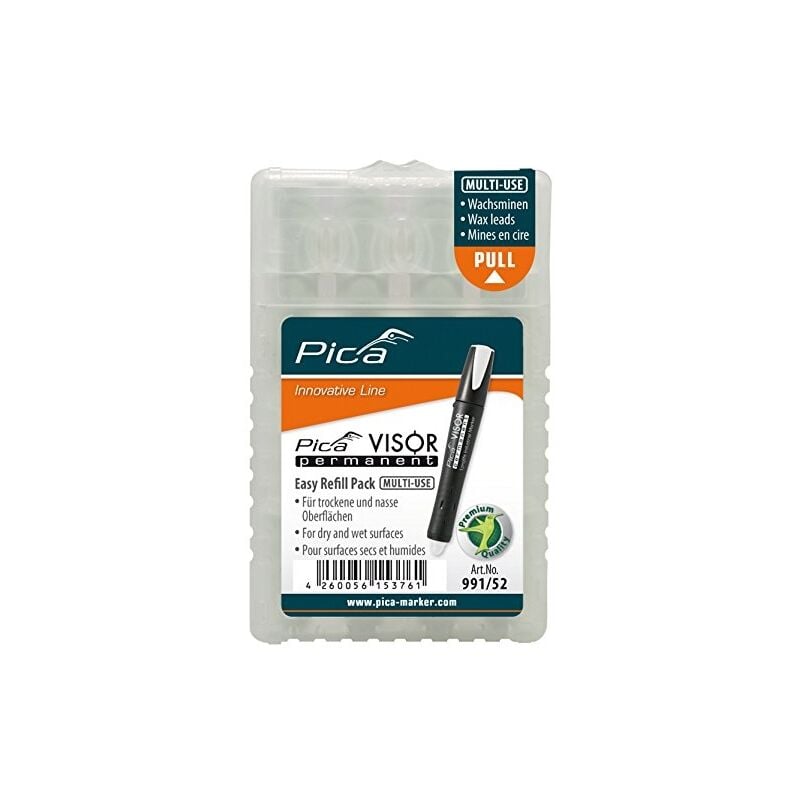 FP - pica visor mines permanent, blanc, visor