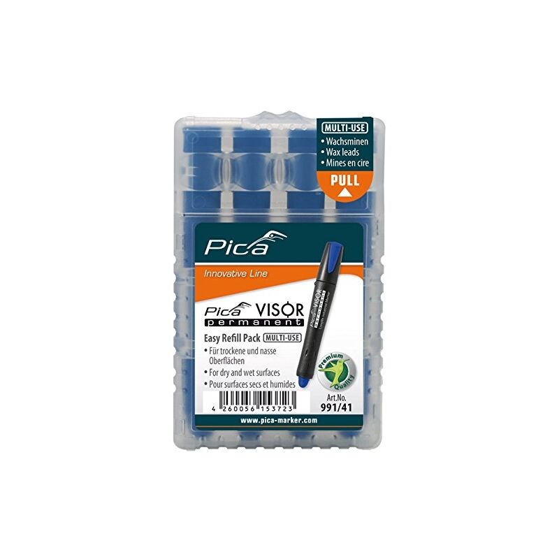 Pica Visor Mines Permanent, Bleu, Visor