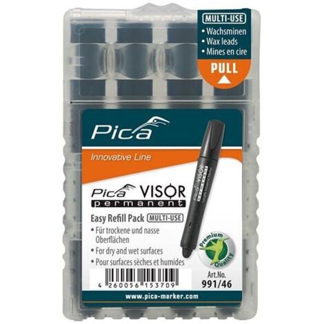 Set de mine pour marqueur permanent VISOR VISOR Industrial noir Pica