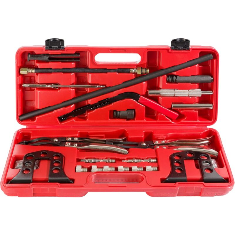 Arebos - kit d'outils pour Joint de Queue de soupape | tendeur de Ressort de soupape | Ressort de soupape | Montage de tendeur de Ressort | 26 pièces