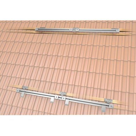 Set de montage sur toit 4flex, jusqu'à 10 tubes, tuiles plates