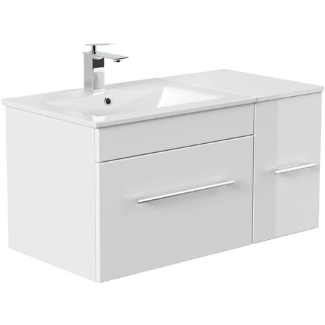 Set de mueble de baño Fortuna Antracita satinado - Antracita satinado
