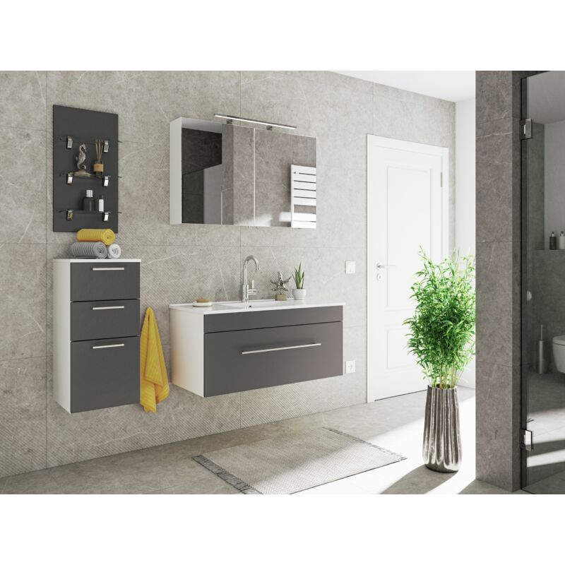 

Set de mueble de baño SANTINI 100 4 Partes Antracita satinado