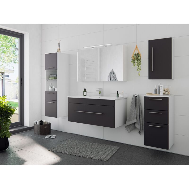 

Set de mueble de baño SANTINI (5 Partes / B) Antracita satinado