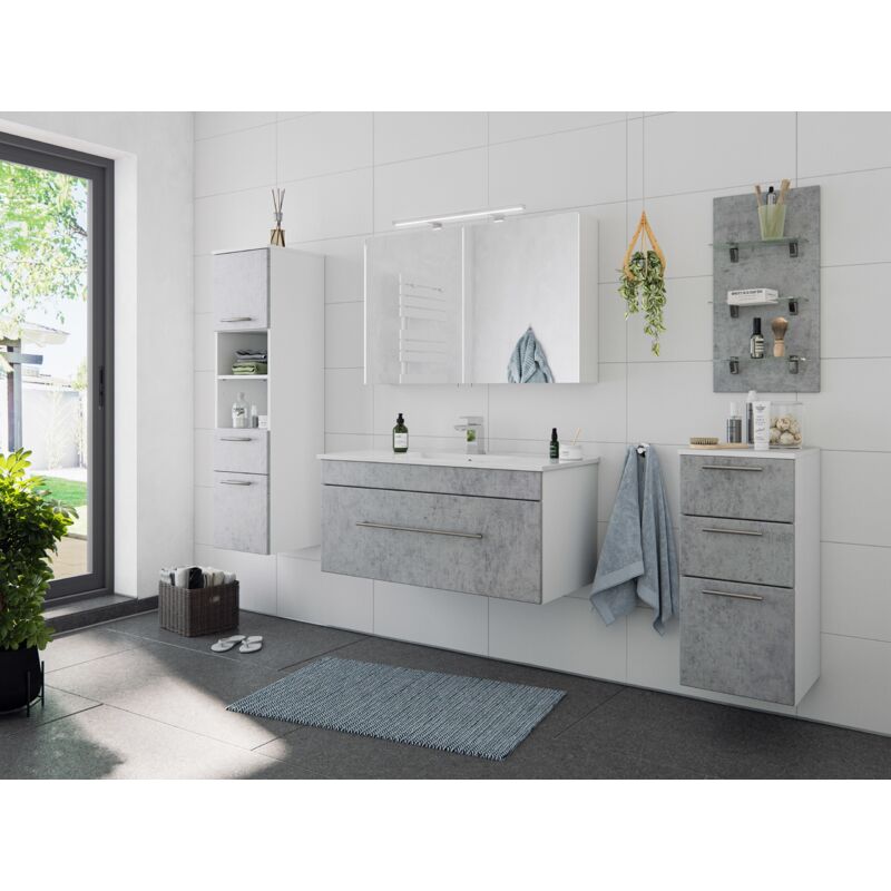 

Set de mueble de baño SANTINI 5 Partes Gris hormigón