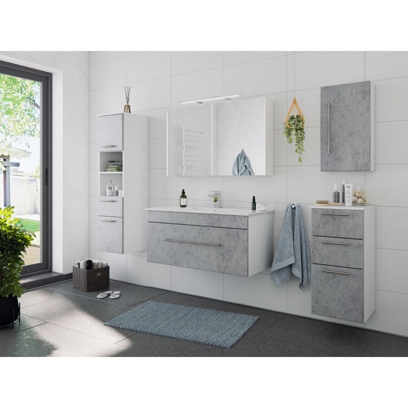 

Set de mueble de baño SANTINI 5 Partes Gris hormigón