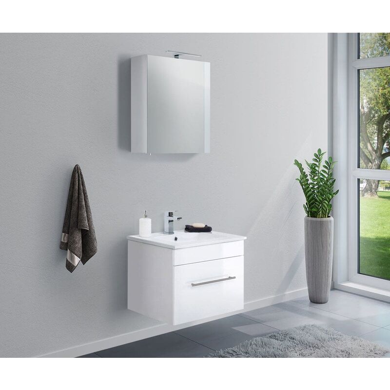 

Set de mueble de baño SANTINI 60 2 Partes Blanco brillante