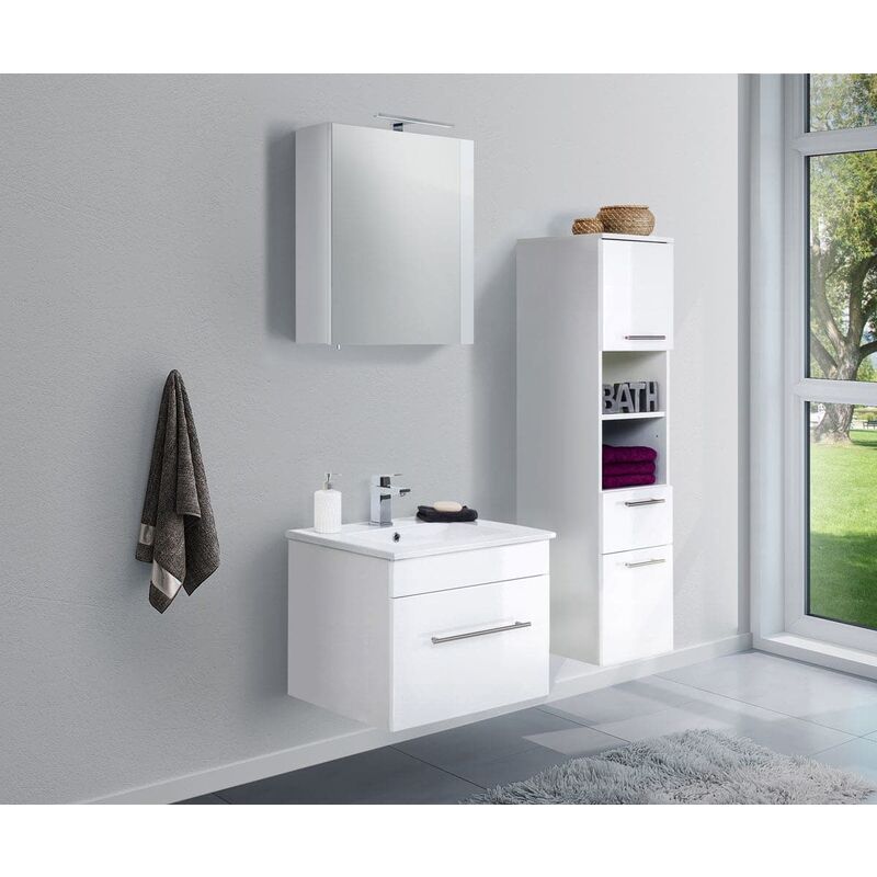 

Set de mueble de baño SANTINI 60 3 Partes Blanco brillante