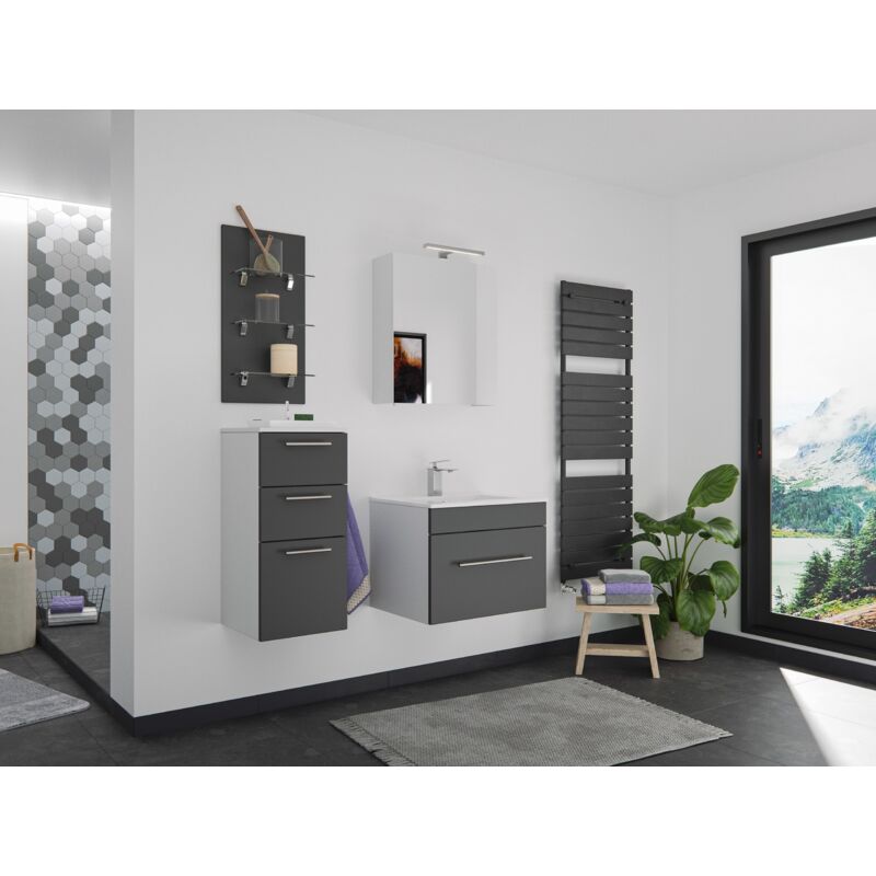 

Set de mueble de baño SANTINI 60 4 Partes Antracita satinado