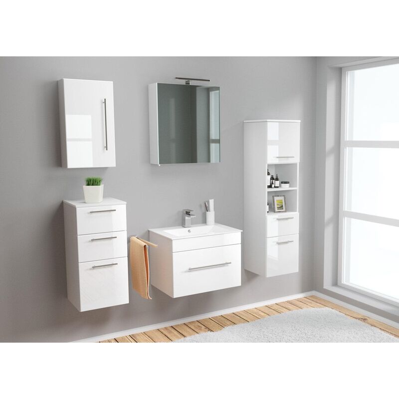 

Set de mueble de baño SANTINI 60 (5-partes) blanco brillante