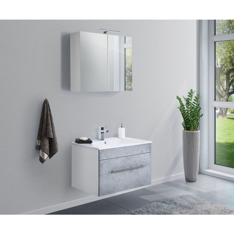 

Set de mueble de baño SANTINI 75 2 Partes Gris hormigón