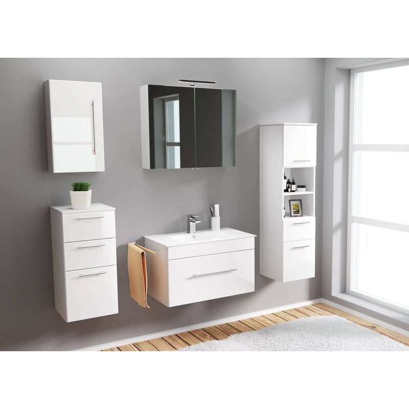 

Set de mueble de baño SANTINI 75 5 Partes Blanco brillante