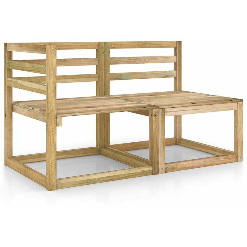 

Set de muebles de jardin 2 pzas madera pino impregnada verde