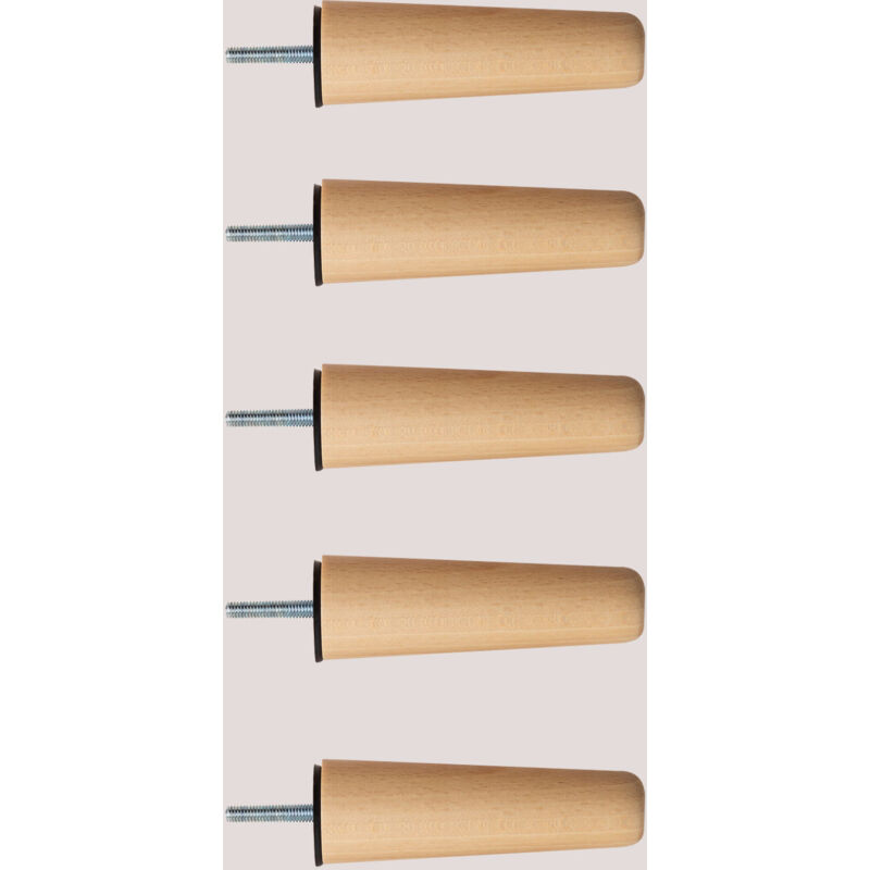 Sklum - Ensemble de pieds de canapé modulable Kata naturel