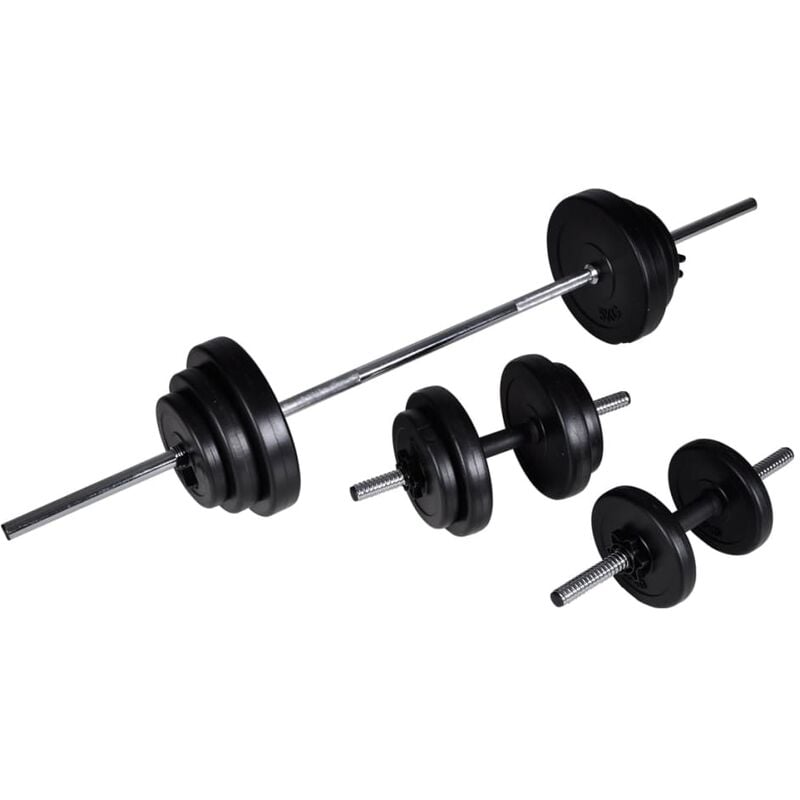 

Set de pesas + 2 mancuernas 30,5 kg
