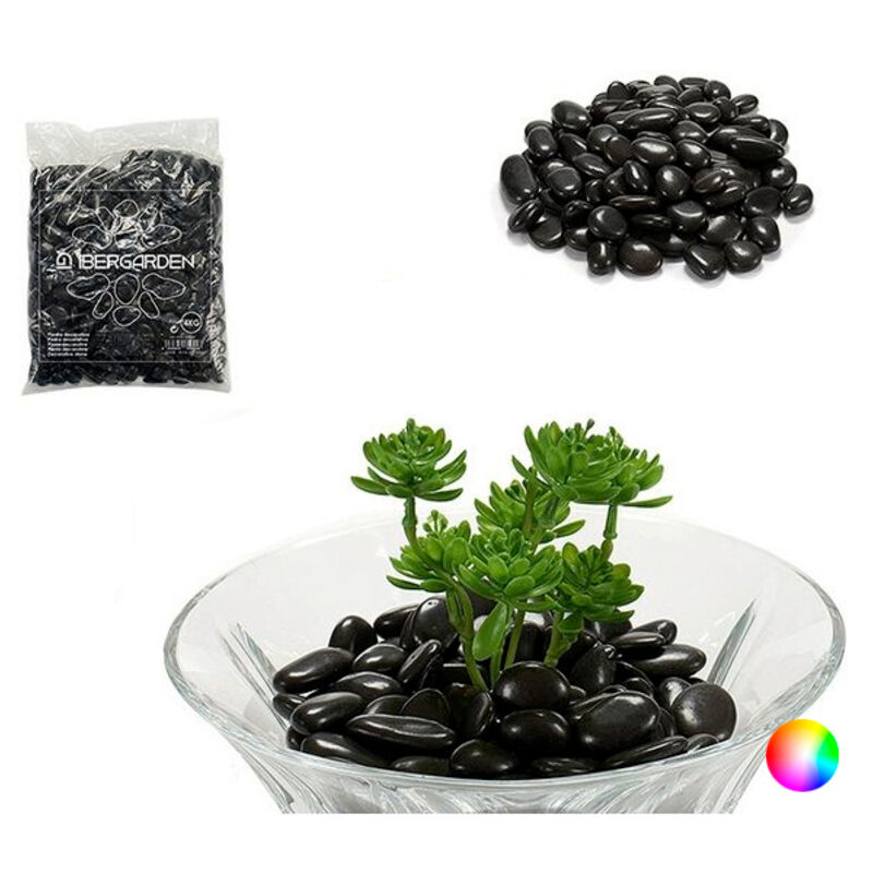 

Set de Piedras Superficie pulida (4 kg) - Negro -