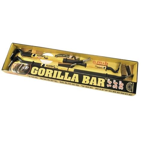 ROUGHNECK schwarz · gebogene Klaue · mit unverbiegbarem ovalen Schaft Weitere technische Eigenschaften: · Inhalt: 3 teilig · Oberfläche: schwarz · Gesamtlänge: 350 / 600 / 900mm