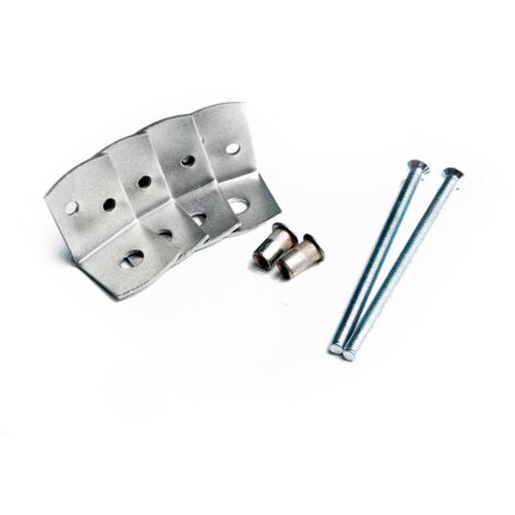 Set de pieds en acier inoxydable pour socle en béton de 10 cm