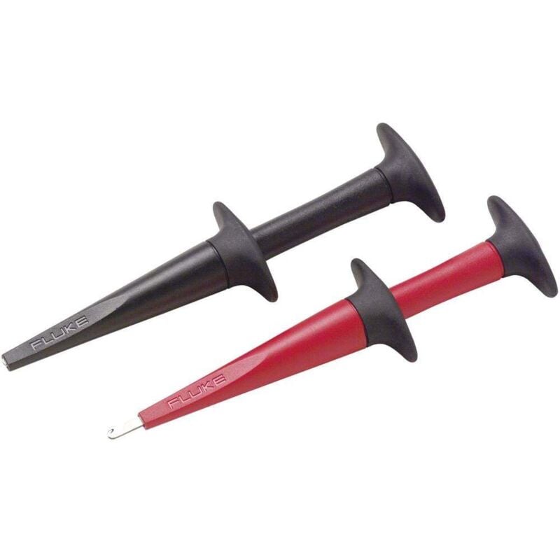 AC280 Jeu de pinces crocodiles de sécurité femelle 4 mm cat iv 600 v, cat iii 1000 v rouge, noir - Fluke