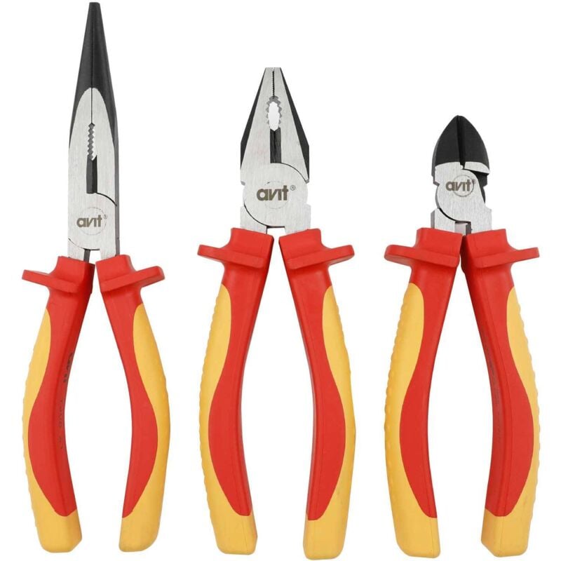 Avit - Jeu de pinces pour électricien 3 pièces AV06051